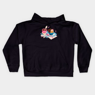 Coffee and Dessert Kids Hoodie